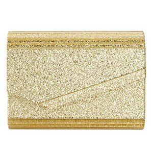 INC Maria Envelope Glitter Clutch